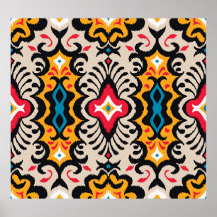 Poster Bandana Print : Vintage Paisley Silk.