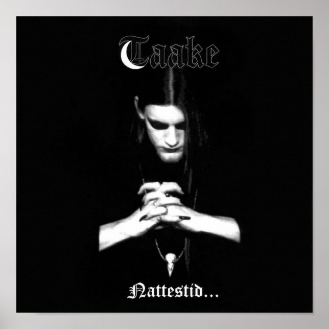 Poster Bande Black metal Debout thrash lourd Goth Album (Devant)