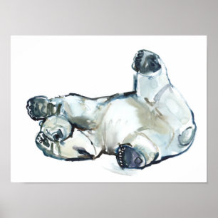 Poster Bande de frottement de neige