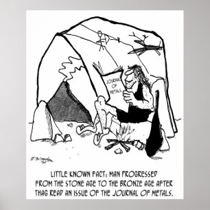 Poster Bande dessinée 1938 d'anthropologie