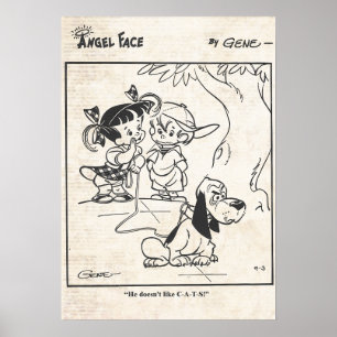 Poster Bande dessinée Angel Face "Le chien n'aime pas les