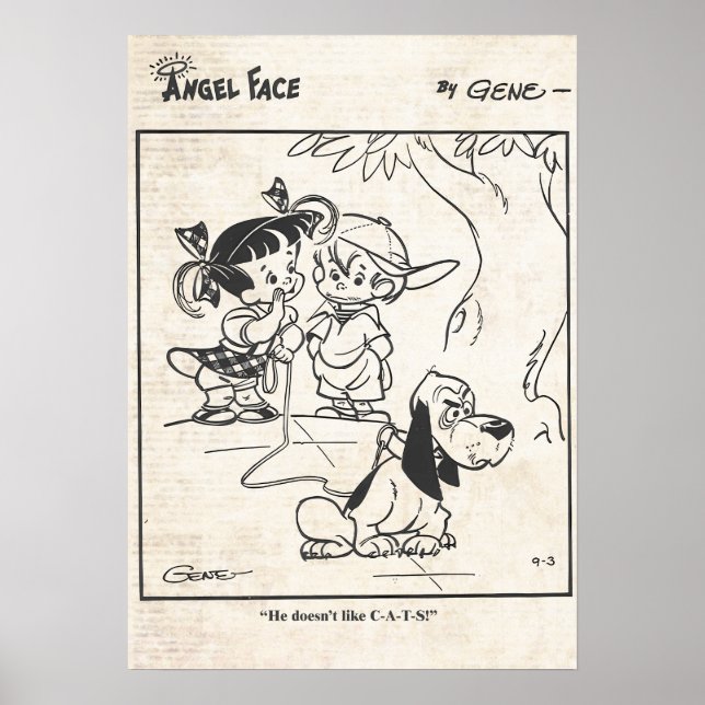 Poster Bande dessinée Angel Face "Le chien n'aime pas les (Devant)