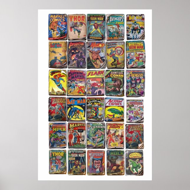Poster Bande dessinée classique (Devant)
