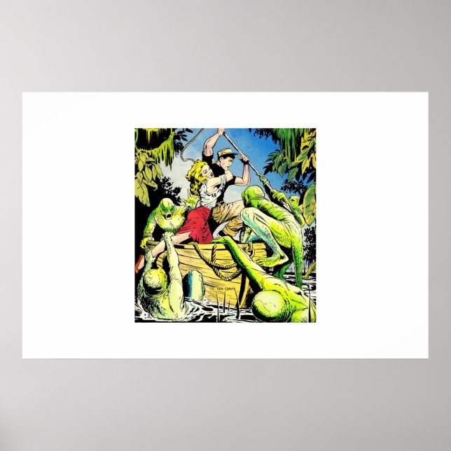 Poster Bande dessinée d'horreur d'âge d'or |60s Bandes de (Devant)