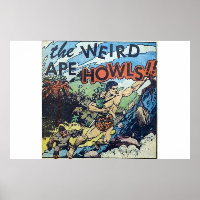 Poster Bande dessinée d'horreur d'âge d'or | bande dessin (Devant)
