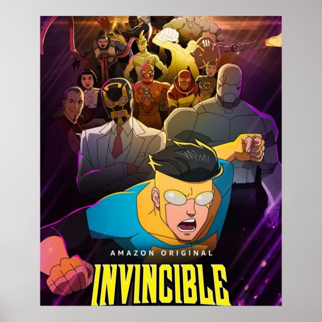 Poster Bande dessinée originale invincible (Devant)