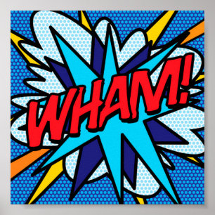 Poster Bande dessinée Pop Art WHAM