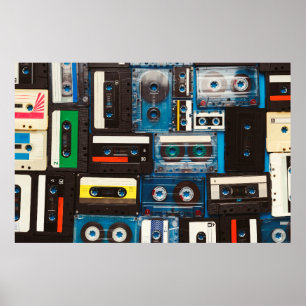 Poster Bandes audio rétro