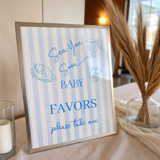 Poster Bandes Côtières Garçon Mer Vous Faveur de Signe de