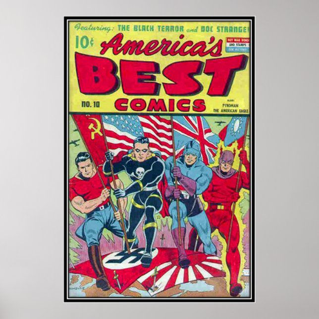 Poster bandes dessinées vintages - (Devant)