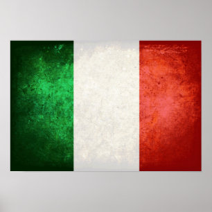 Poster bandiera Italia