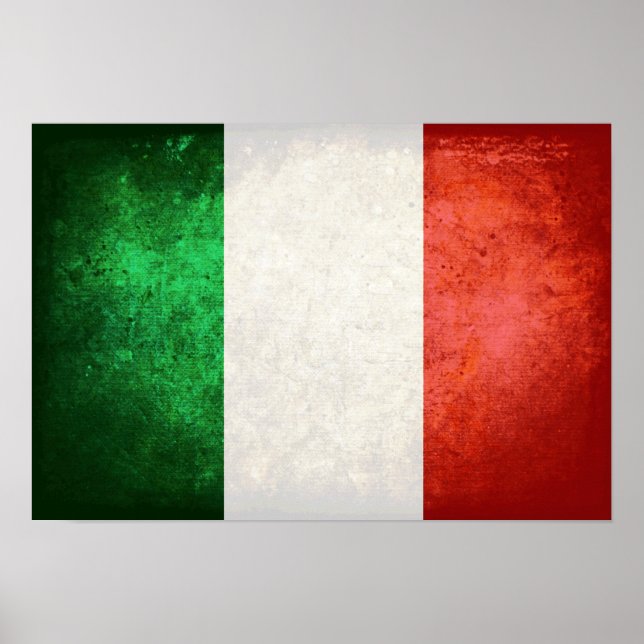 Poster bandiera Italia (Devant)