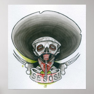 Poster Bandito Zombie