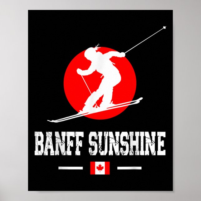 Poster Banff Sunshine Canada Ski Resort Rocky Mountains S (Devant)