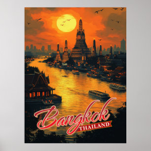 Poster Bangkok, Thaïlande