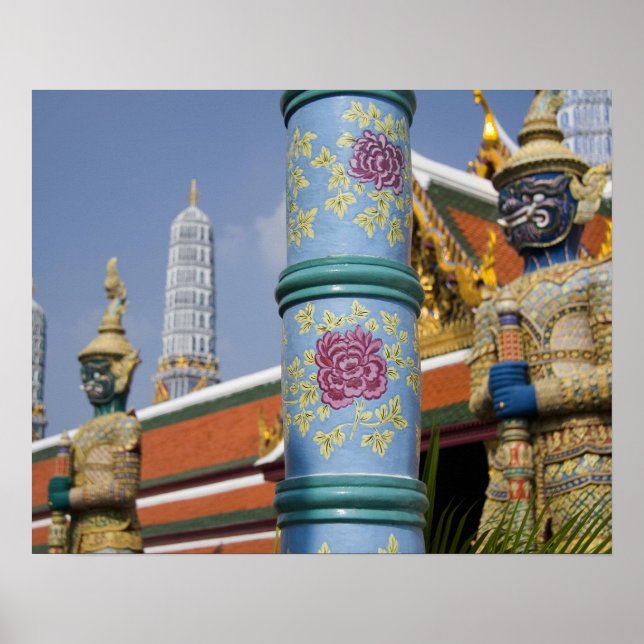 Poster Bangkok, Thaïlande. Le Grand Palais de Bangkok 2 (Devant)