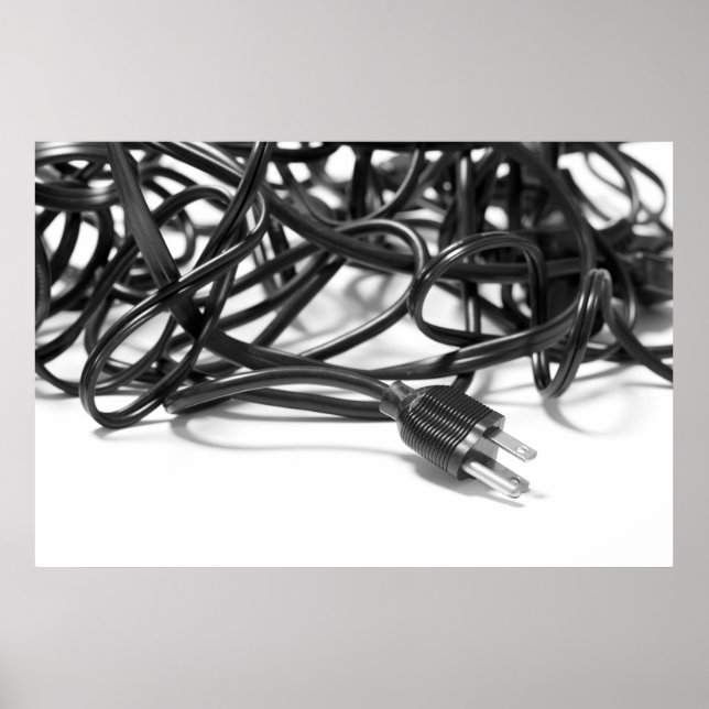 Poster Bangle des câbles d'alimentation (Devant)