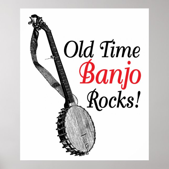 Poster Banjo de l'ancienne époque (Devant)