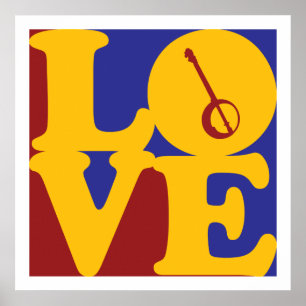 Poster Banjo Love
