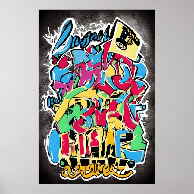 Poster Banksy Style Street Art : Un cadeau amusant, Cool  (Devant)