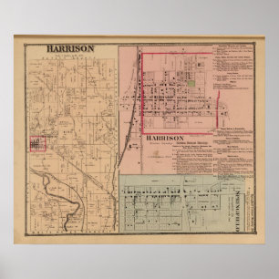 Poster Banlieue noire de Harrison, Ohio