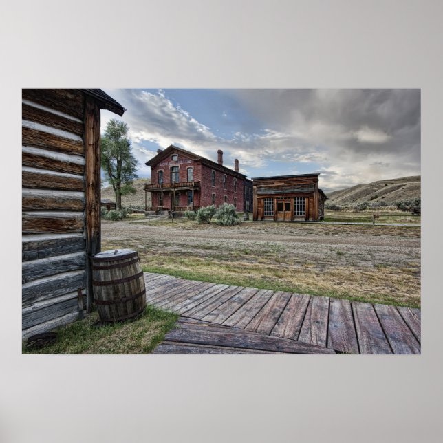 Poster Bannack Ghost Town Mainstreet 2 - Montana (Devant)