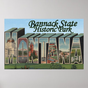 Poster Bannack State Park, Montana