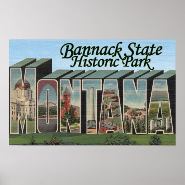 Poster Bannack State Park, Montana (Devant)