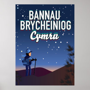 Poster Bannau Brycheiniog Cymru