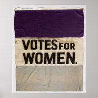 Bannière à membrane "VOTES POUR LES FEMMES" 1910-1