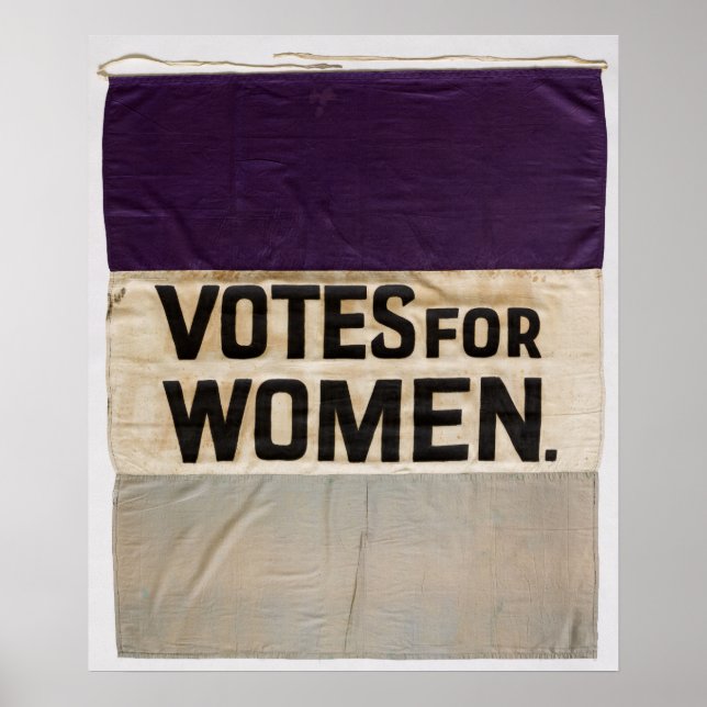Poster Bannière à membrane "VOTES POUR LES FEMMES" 1910-1 (Devant)
