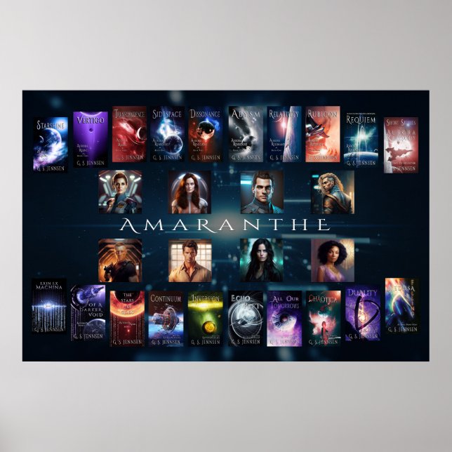Poster Bannière Amaranthe - 3ftx2ft (Devant)