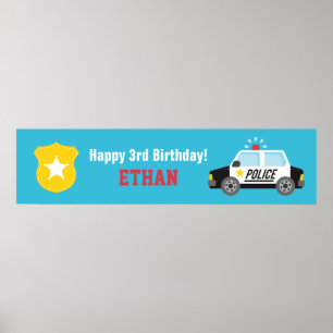 Poster Bannière de la fête des Anniversaires de enfants d