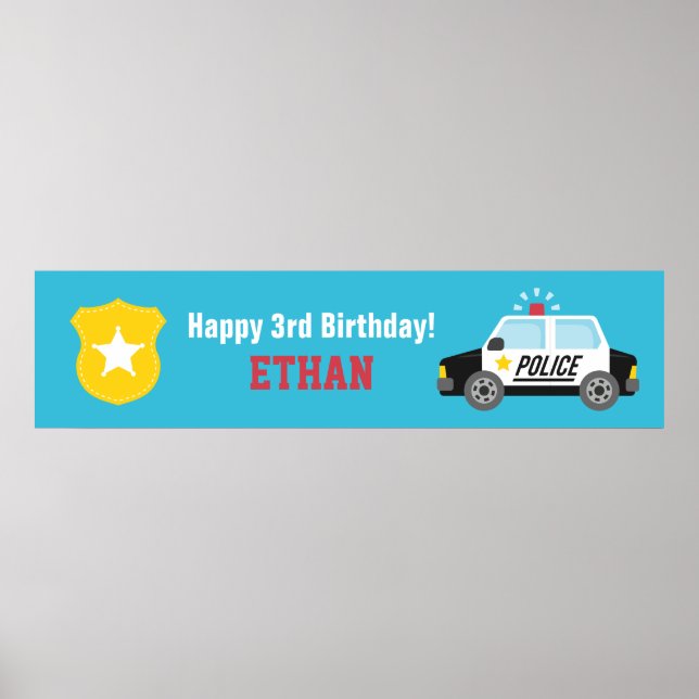 Poster Bannière de la fête des Anniversaires de enfants d (Devant)
