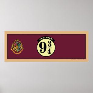 Poster Bannière de la plateforme 9 3/4 du HOGWARTS™ EXPRE