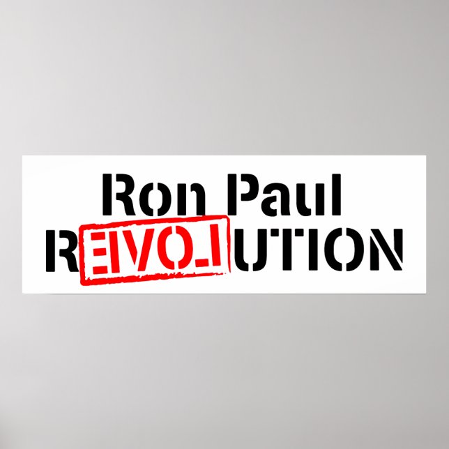 Poster Bannière de l'affiche Ron Paul (Devant)