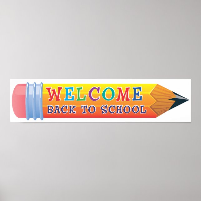 Poster Bannière de l'école Géant Pencil (Devant)