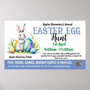 Poster Bannière de l'église EASTER EGG HUNT PTO PTA