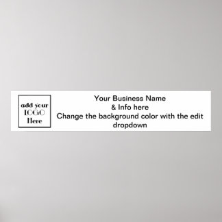 Poster Bannière de papier d'affaires pour salon ou salon