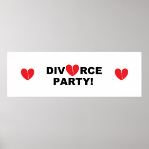 Poster Bannière "Divorce Party"