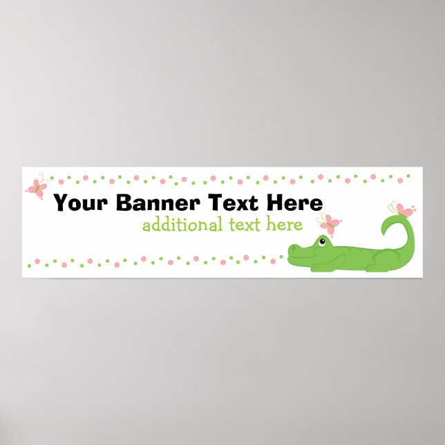 Poster Bannière Girl Gator (Devant)