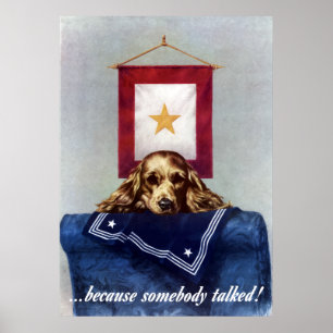 Poster Bannière Gold Star — Parce Que Quelqu'Un A Parlé