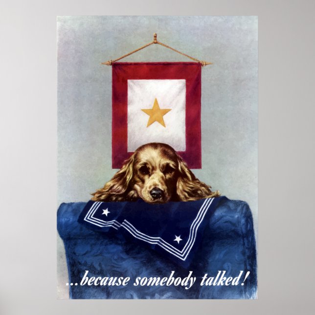 Poster Bannière Gold Star — Parce Que Quelqu'Un A Parlé (Devant)