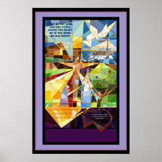 Poster Bannière Jésus de l'Arbre de Vie