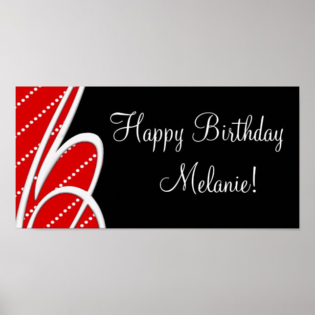 Poster Bannières de fête d'anniversaire (Devant)