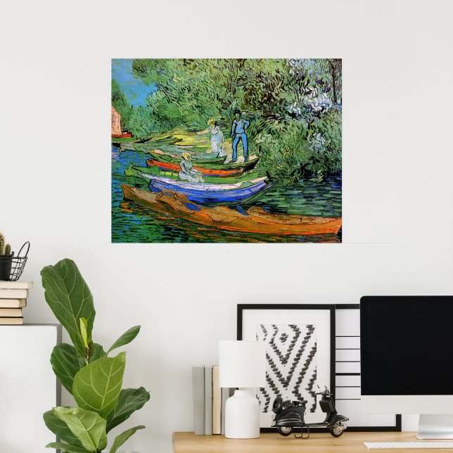 Poster Banque de l'Oise à Auvers par Vincent van Gogh (Bureau à domicile)