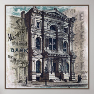 Poster Banque nationale des commerçants - Philadelphie