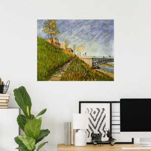 Poster Banques de Seine, Pont de Clichy par Vincent van G