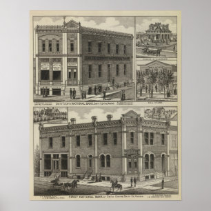 Poster Banques, Résidence, Hull House, Smith Centre, Kans