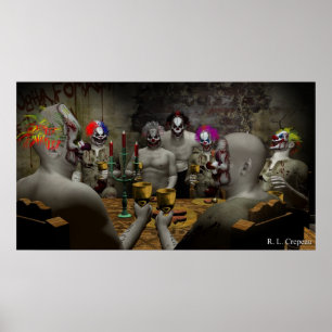 Poster Banquet du clown malin